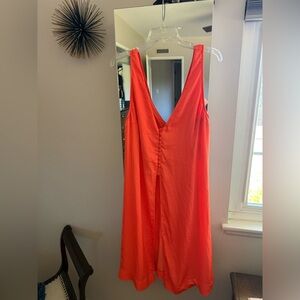 Free People 2 piece Vibrant Orange Sleeveless top and pants